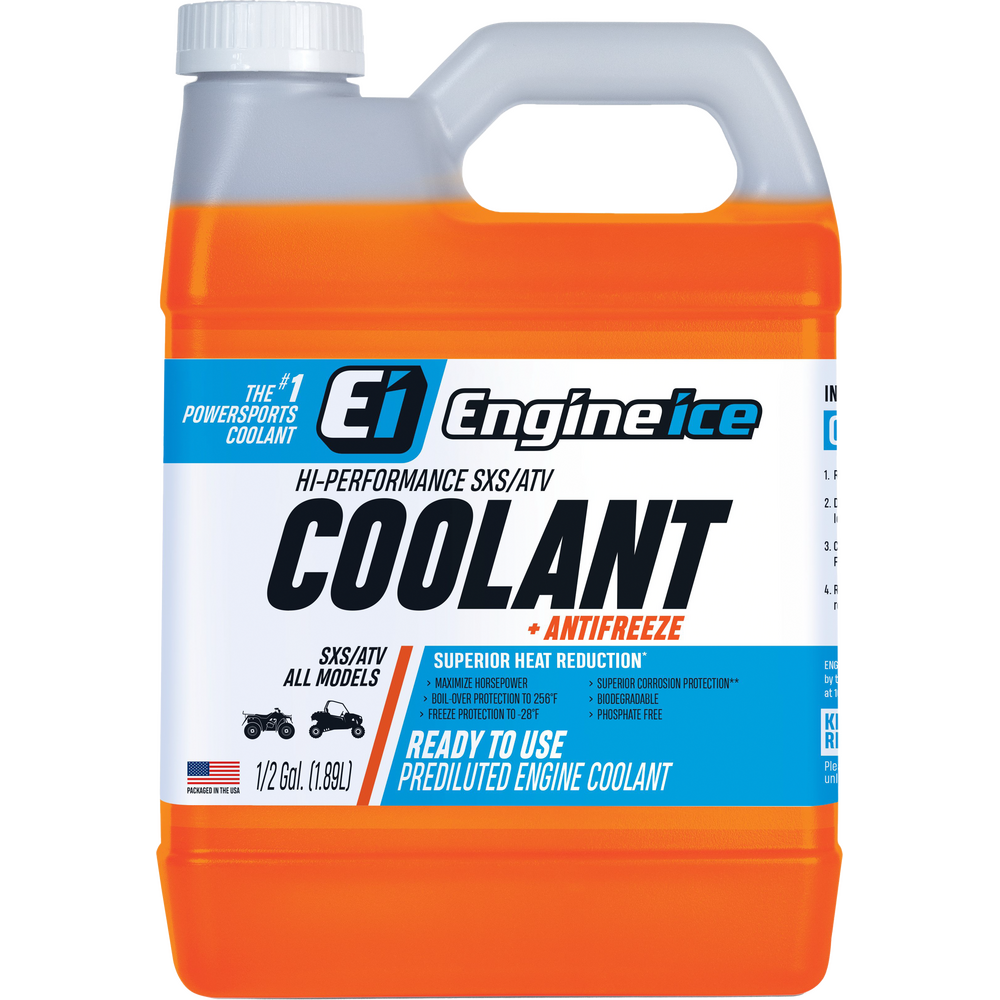 ENGINE ICE SXS/ATV COOLANT + ANTIFREEZE 1/2 GAL