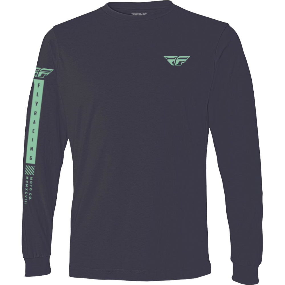 FLY RACING FLY TRIBE LONG SLEEVE TEE NAVY/GREEN