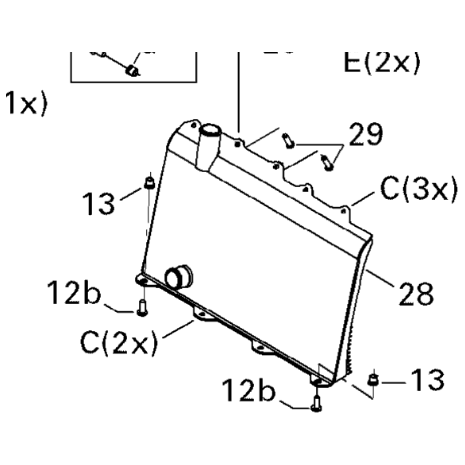 SKIDOO FRONT HEAT EXCHANGER
