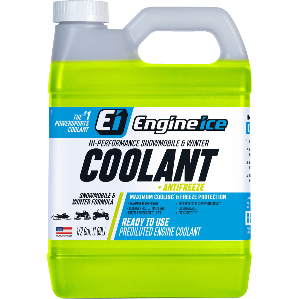 ENGINE ICE SNOWMOBILE COOLANT + ANTIFREEZE 1/2 GAL