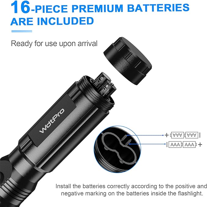 LED Emergency Flashlight 180lm