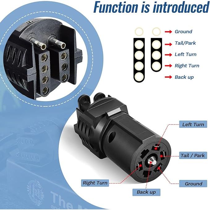 Trailer Plug Adapter 7 to 4/5 Pin