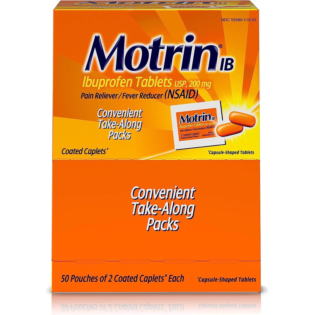 Motrin IB, Ibuprofen 200mg Tablets