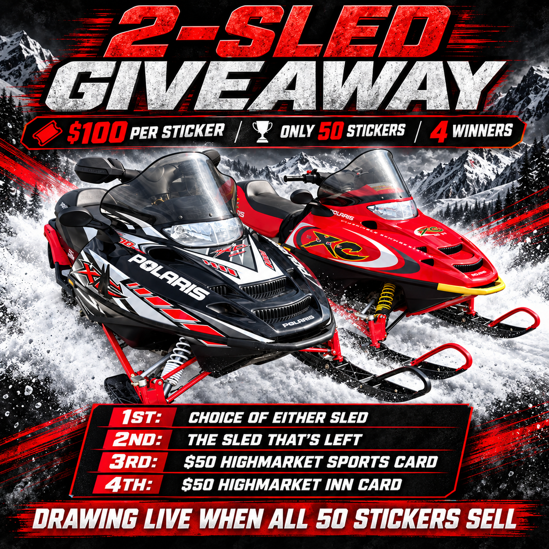 Buy a Sticker - Win a Polaris 500!
