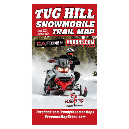 2023 PAPER Snowmobile Trail Map Tug Hill