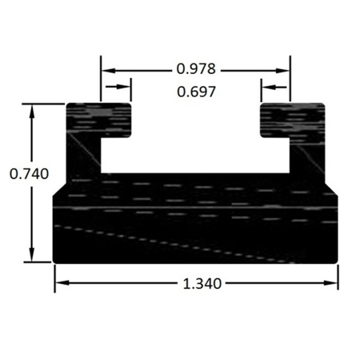 HYFAX SLIDE BLACK 56.89" YAMAHA