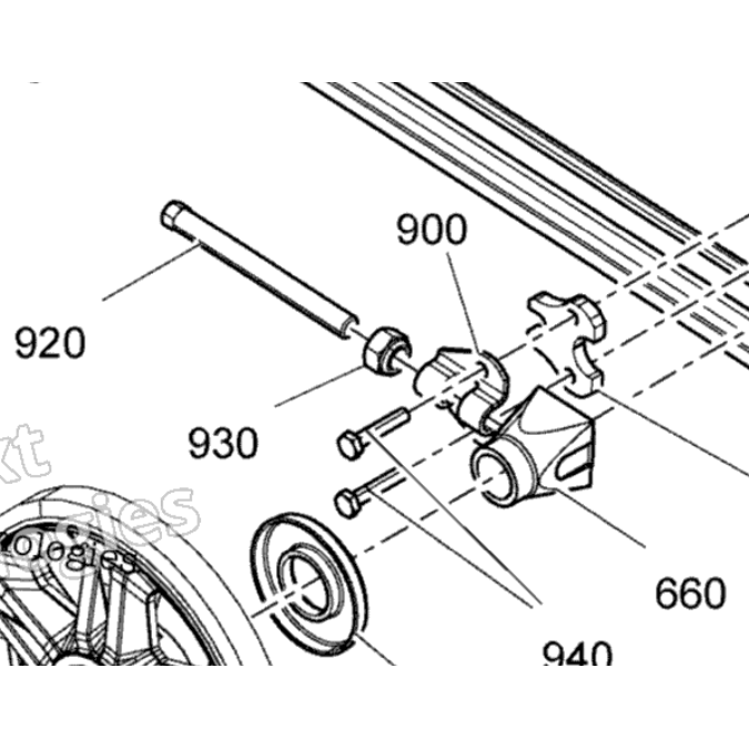 SKIDOO AXLE TENSIONER PARTS