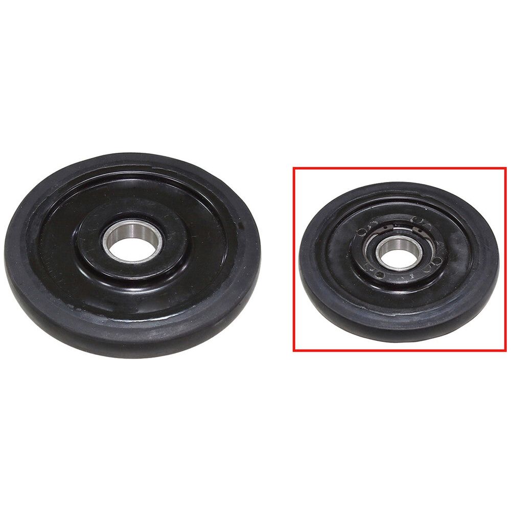 5.12" X 25MM IDLER WHEEL BLACK