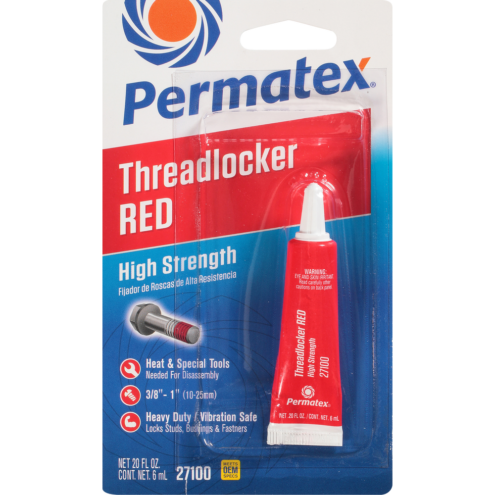 PERMATEX THREADLOCKER RED 6 ML